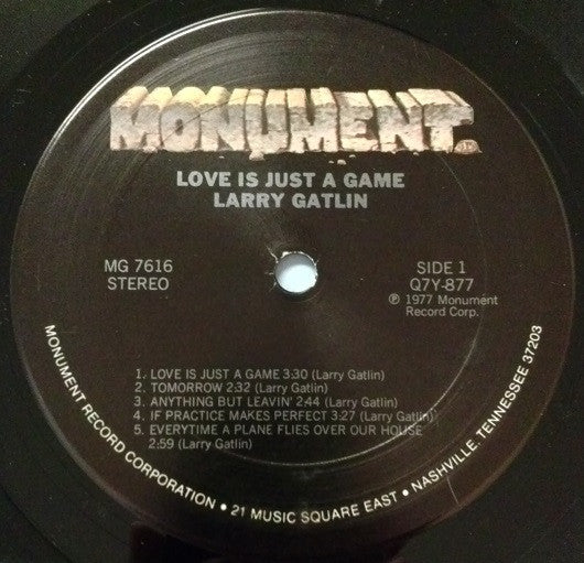 Larry Gatlin : Love Is Just A Game (LP, Album, San)