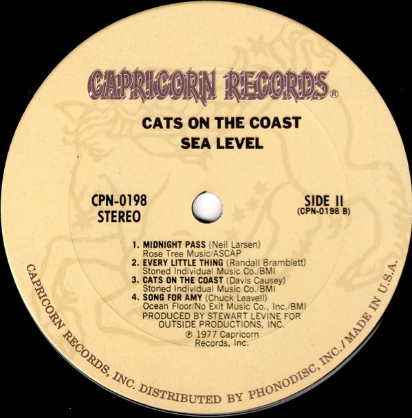 Sea Level : Cats On The Coast (LP, Album)