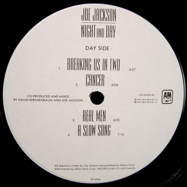 Joe Jackson : Night And Day (LP, Album, Ind)