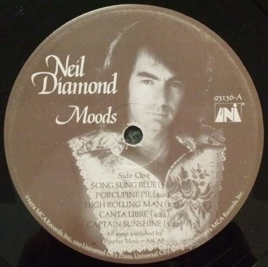 Neil Diamond : Moods (LP, Album, Glo)