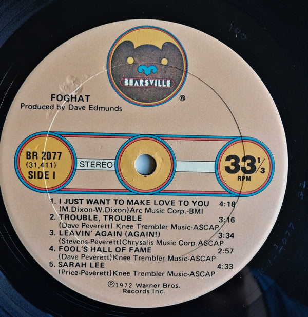 Foghat : Foghat (LP, Album, RE, Gol)