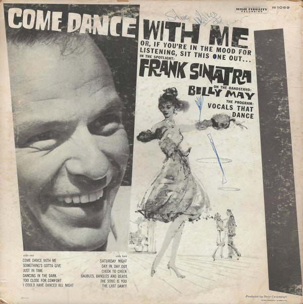 Frank Sinatra : Come Dance With Me! (LP, Album, Mono, RE, Scr)