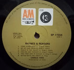 Carole King : Rhymes & Reasons (LP, Album, Gat)