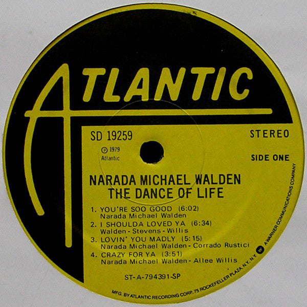 Narada Michael Walden : The Dance Of Life (LP, Album, Pre)