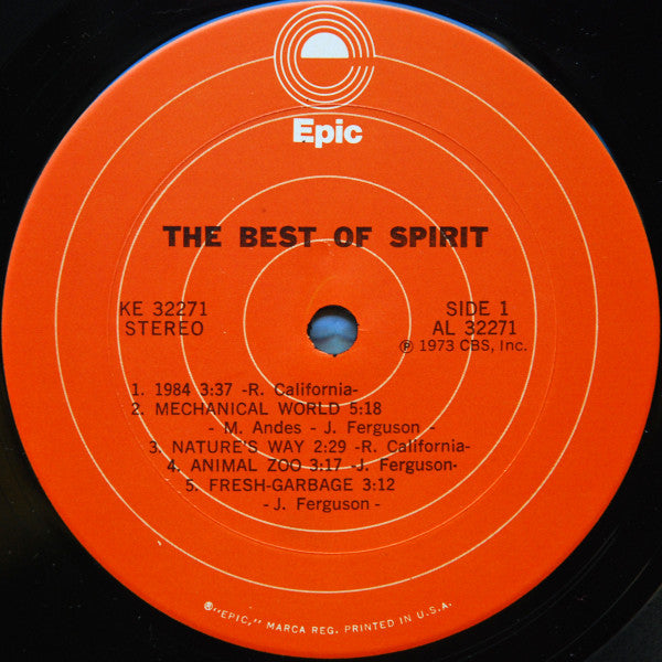 Spirit (8) : The Best Of Spirit (LP, Comp, Ter)