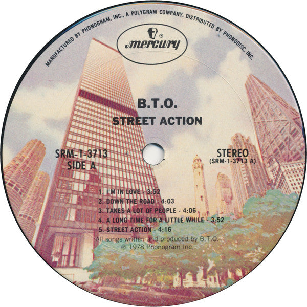Bachman-Turner Overdrive : Street Action (LP, Album)