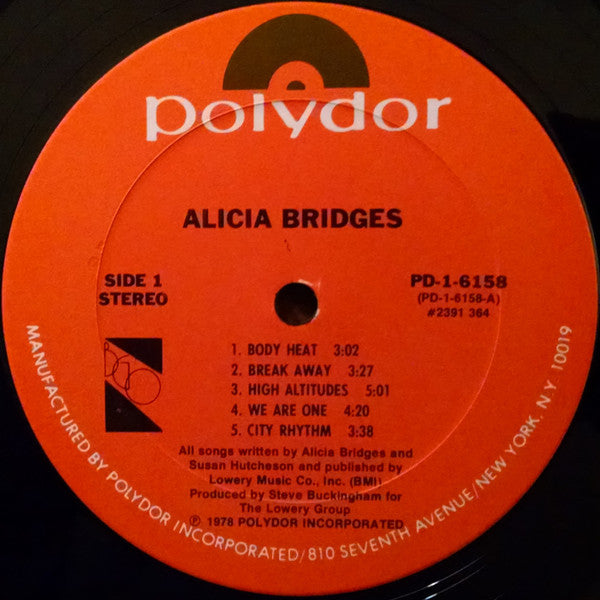Alicia Bridges : Alicia Bridges (LP, Album, Ter)