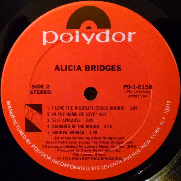 Alicia Bridges : Alicia Bridges (LP, Album, Ter)