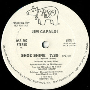Jim Capaldi : Shoe Shine (12", Promo)