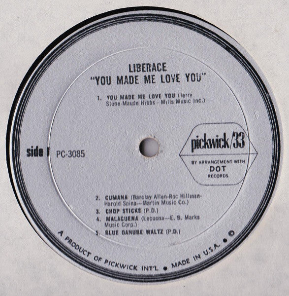 Liberace : You Made Me Love You (LP, Comp)