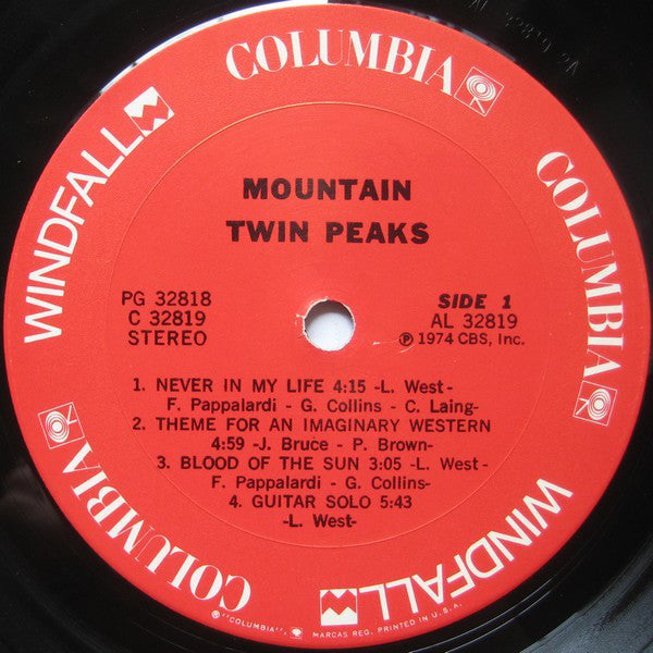 Mountain : Twin Peaks (2xLP, Album, Ter)