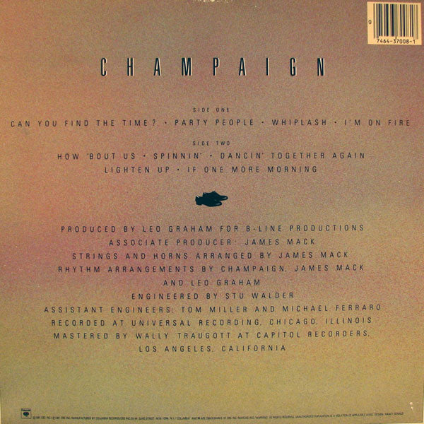 Champaign : How 'Bout Us (LP, Album)