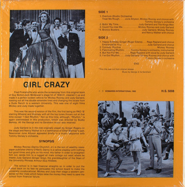 Judy Garland ,and Mickey Rooney : Girl Crazy: The Original Soundtrack Recording (LP)