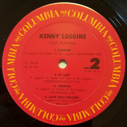 Kenny Loggins : Vox Humana (LP, Album, Car)