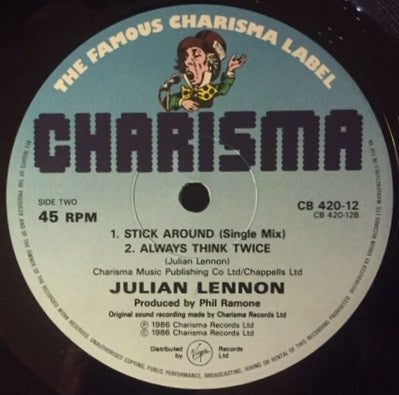Julian Lennon : Stick Around (12", Single)