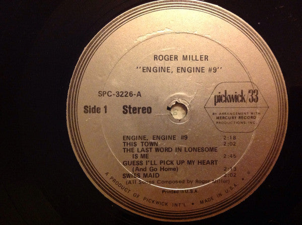 Roger Miller : Engine, Engine No. 9 (LP, Album, RE)