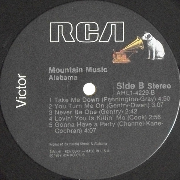 Alabama : Mountain Music (LP, Album, Ind)