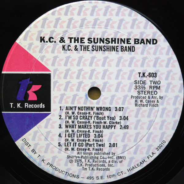 KC & The Sunshine Band : KC And The Sunshine Band (LP, Album, Mon)