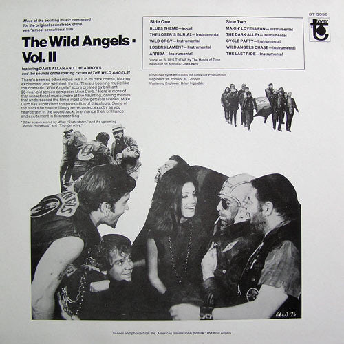 Mike Curb Featuring Davie Allan & The Arrows : The Wild Angels, Volume II (Original Soundtrack) (LP, Album)