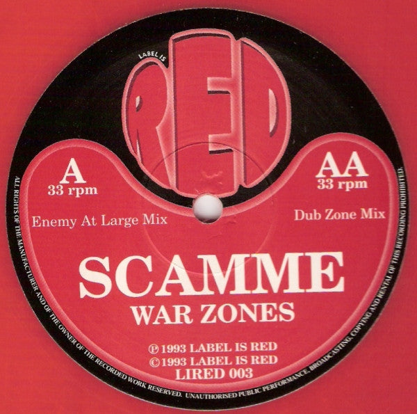 Scamme : War Zones (12", Red)