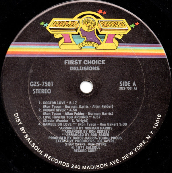 First Choice : Delusions (LP, Album, Pit)