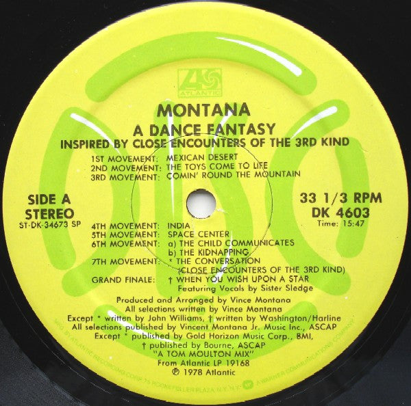 Montana : A Dance Fantasy / Warp Factor II (12")