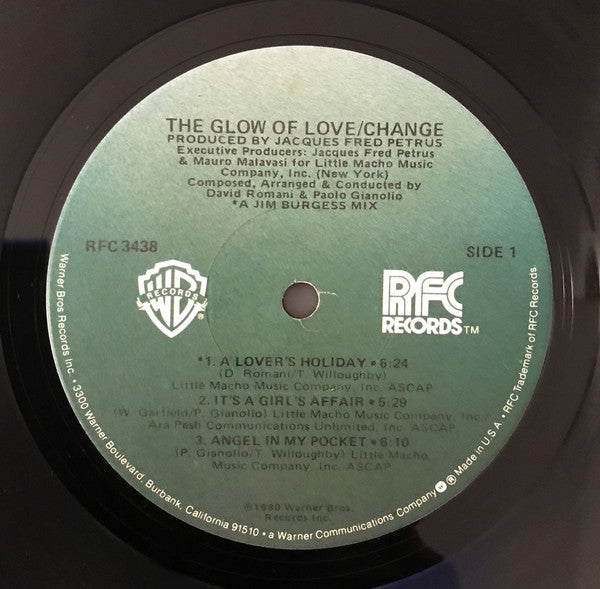 Change : The Glow Of Love (LP, Album, Jac)