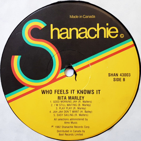 Rita Marley : Who Feels It Knows It (LP, Album)