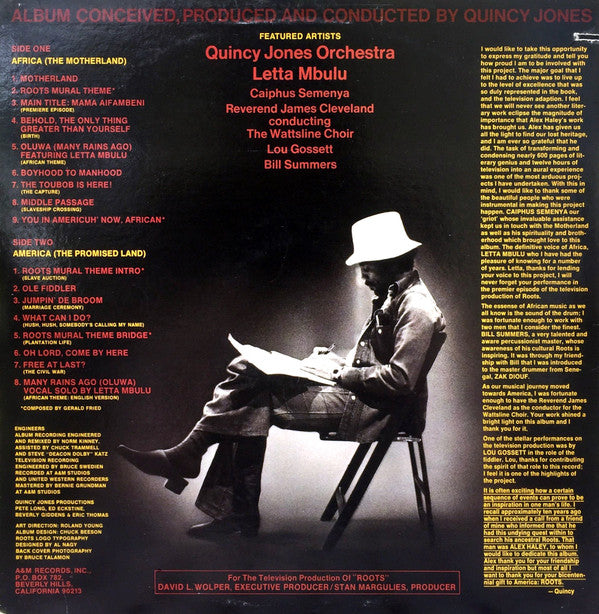 Quincy Jones : Roots (The Saga Of An American Family) (LP, Album, Ter)