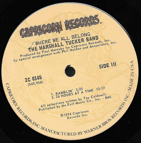 The Marshall Tucker Band : Where We All Belong (2xLP, Album, Ter)