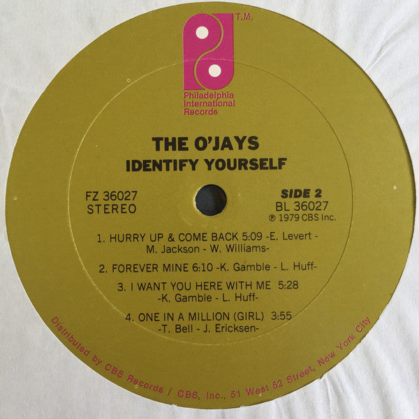 The O'Jays : Identify Yourself (LP, Album)