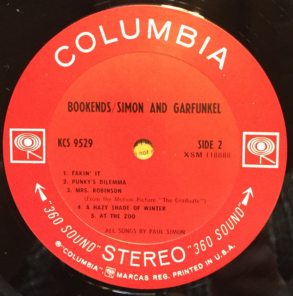 Simon & Garfunkel : Bookends (LP, Album, Ter)
