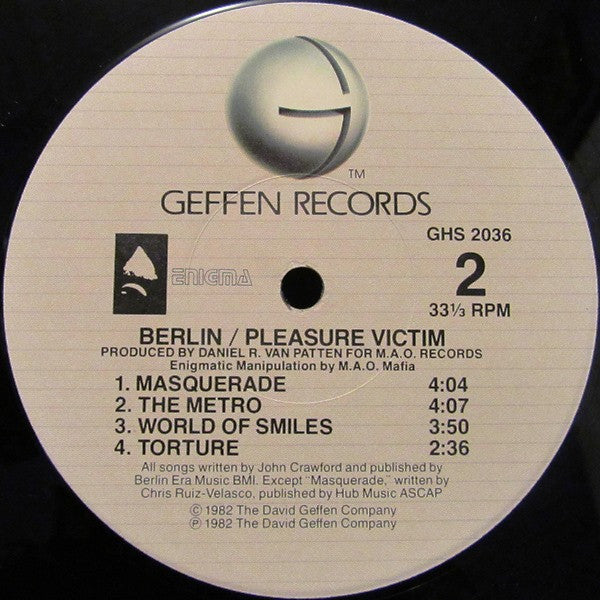 Berlin : Pleasure Victim (LP, Album, RE, Jac)