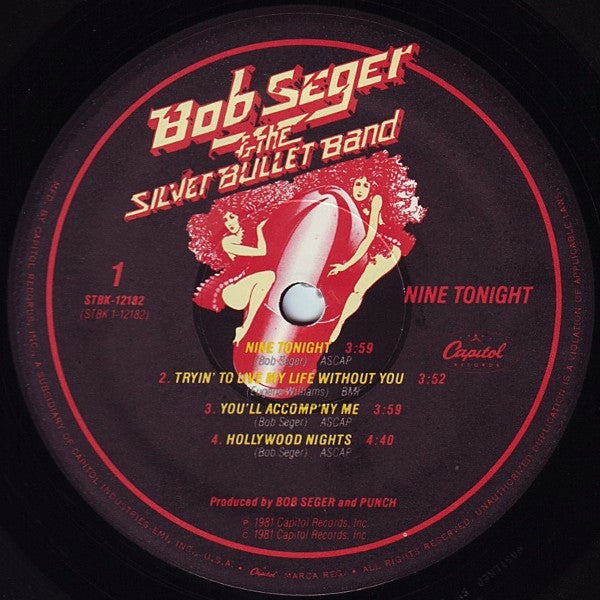 Bob Seger And The Silver Bullet Band : Nine Tonight (2xLP, Album, Los)