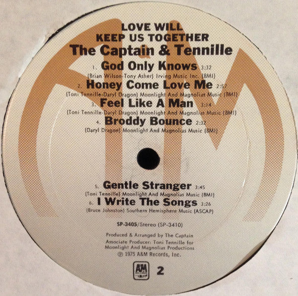 Captain And Tennille : Love Will Keep Us Together (LP, Album, Ter)