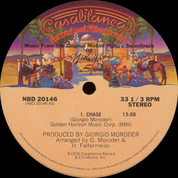 Giorgio Moroder : Chase (12", S/Sided, Single, Pit)